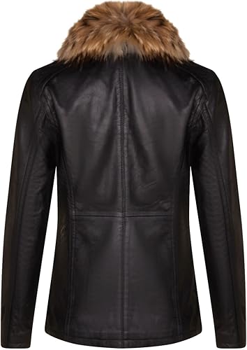 Women's Parker Lamb Nappa Leather Biker Jacket